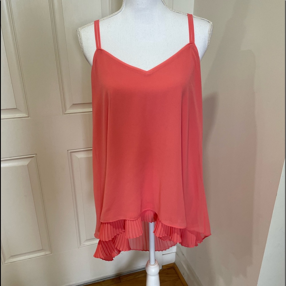 White House Black Market Layered Chiffon Top